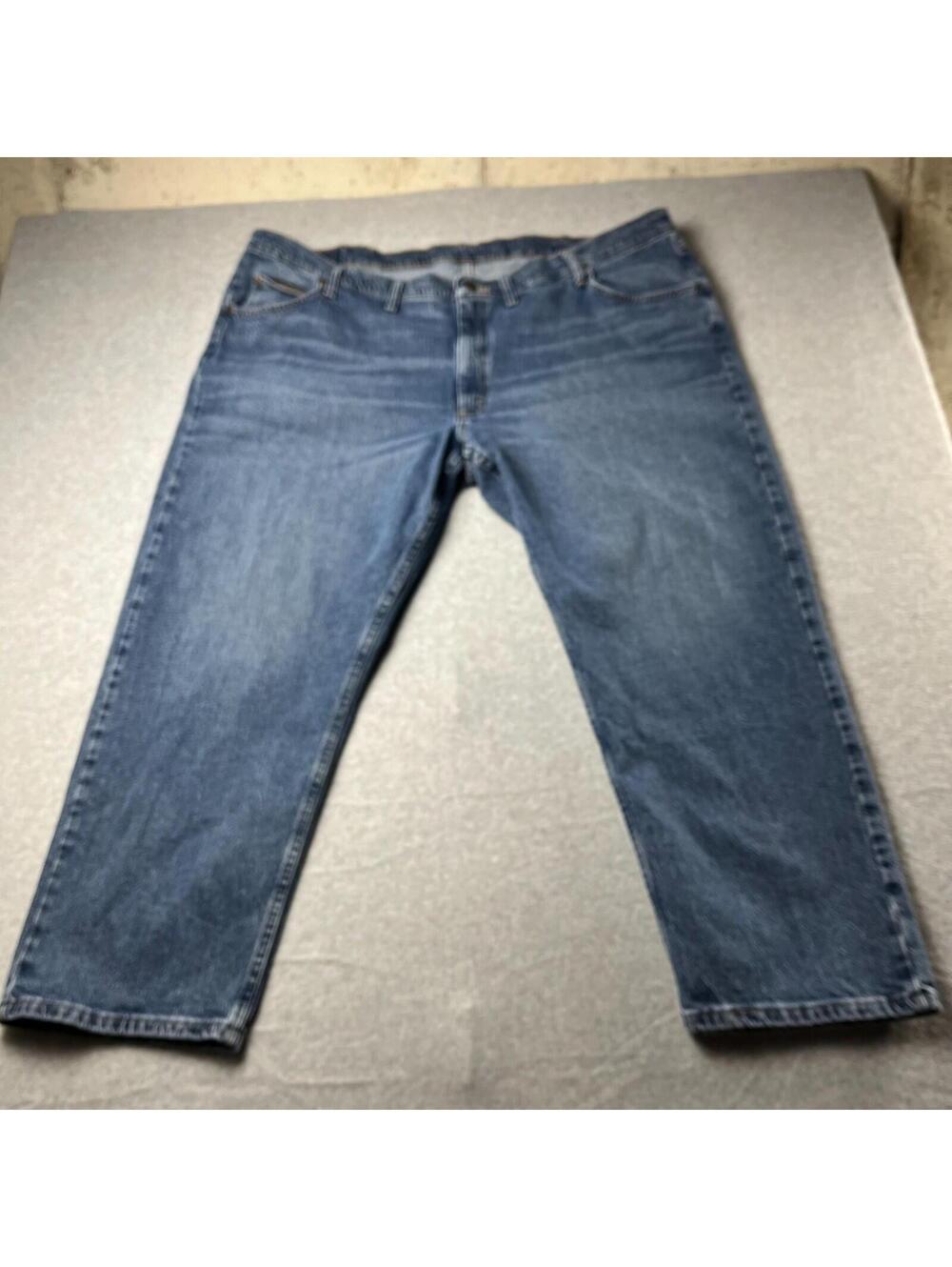 Wrangler Jeans Five Star Premium Denim Comfort Stretch Relaxed Fit Men's 48x30